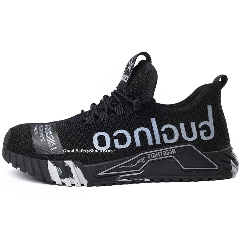 Fashion Safety Shoes With Steel Toe Cap Work Sneakers Men Women Work Shoes Puncture-Proof Work Safety Boots Safety Footwear 2024