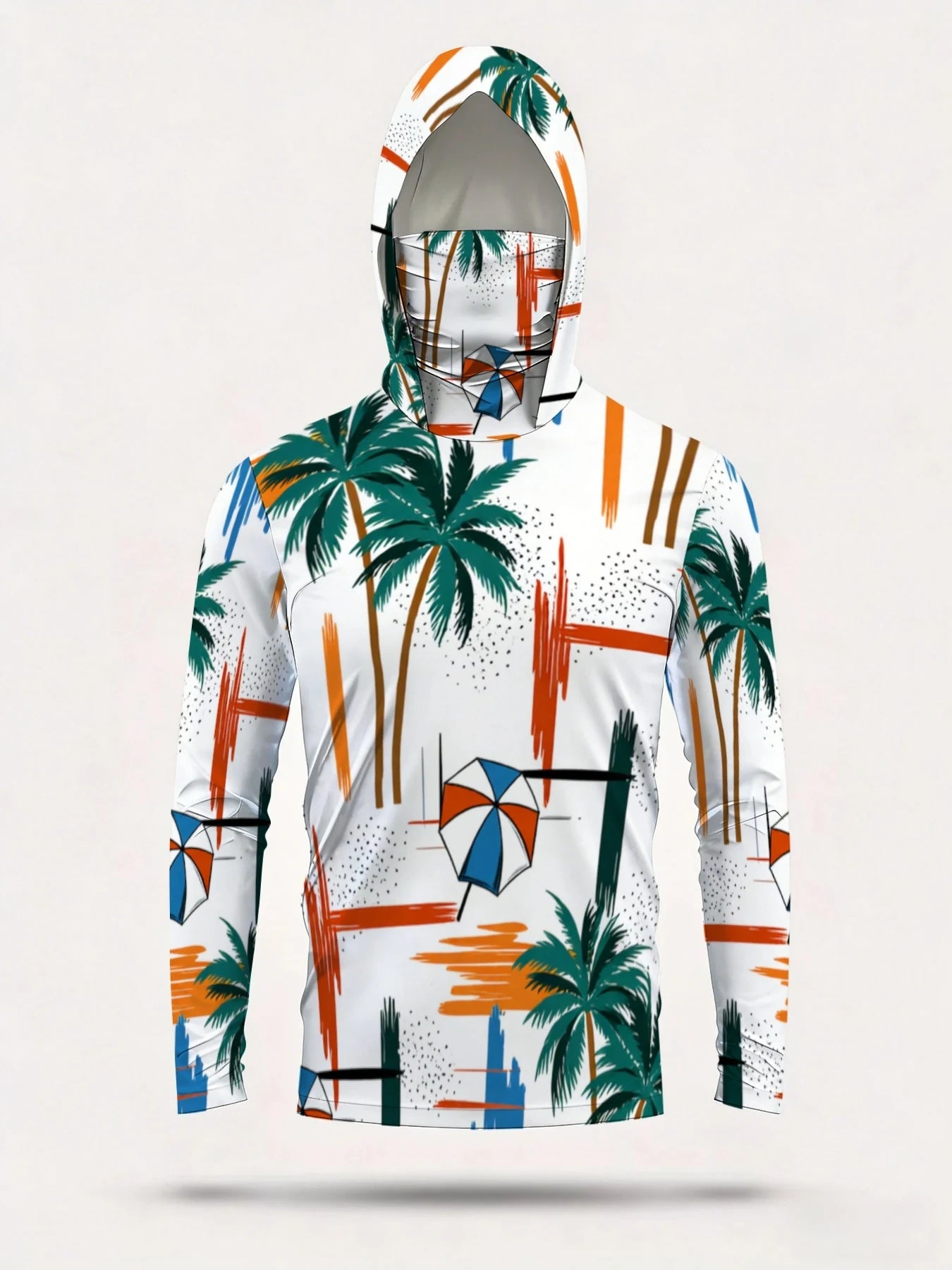 2026 Summer New Style Men's Long-Sleeved Shirt - 3D Trendy Brand Beach Print Fashion Outdoor Comfortable Lightweight Soft