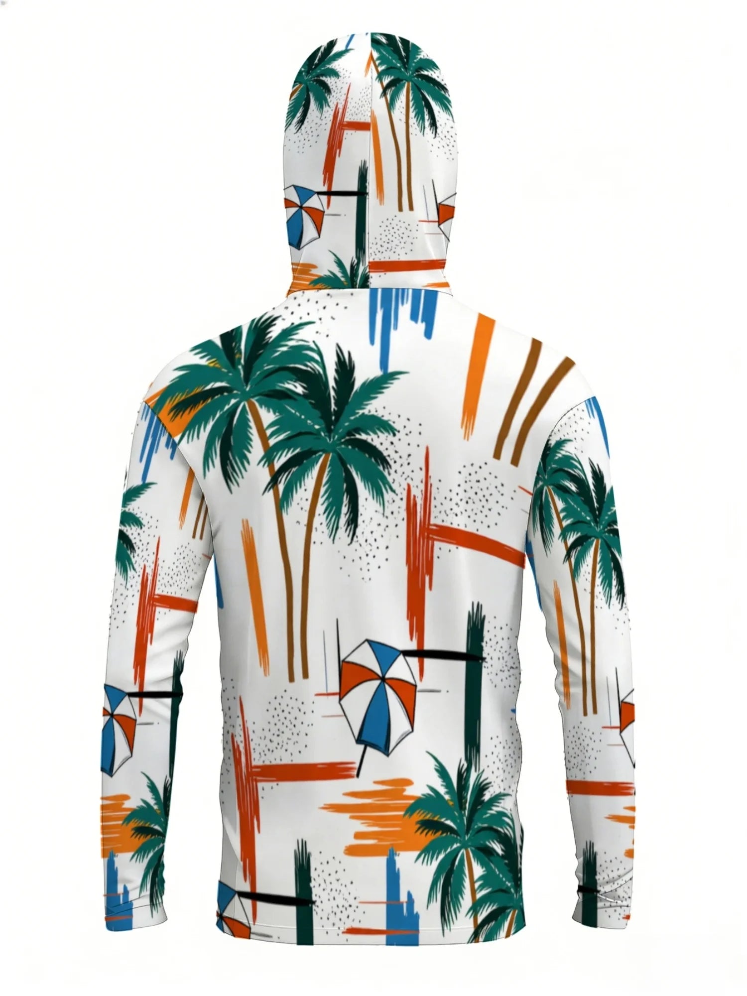 2026 Summer New Style Men's Long-Sleeved Shirt - 3D Trendy Brand Beach Print Fashion Outdoor Comfortable Lightweight Soft