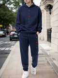 Fashion Mens Tracksuit Casual Hooded Sweatshirt Outfits Outdoors Gym Jogging Man Clothing 2026 Spring Autumn Sports 2 Pcs Sets