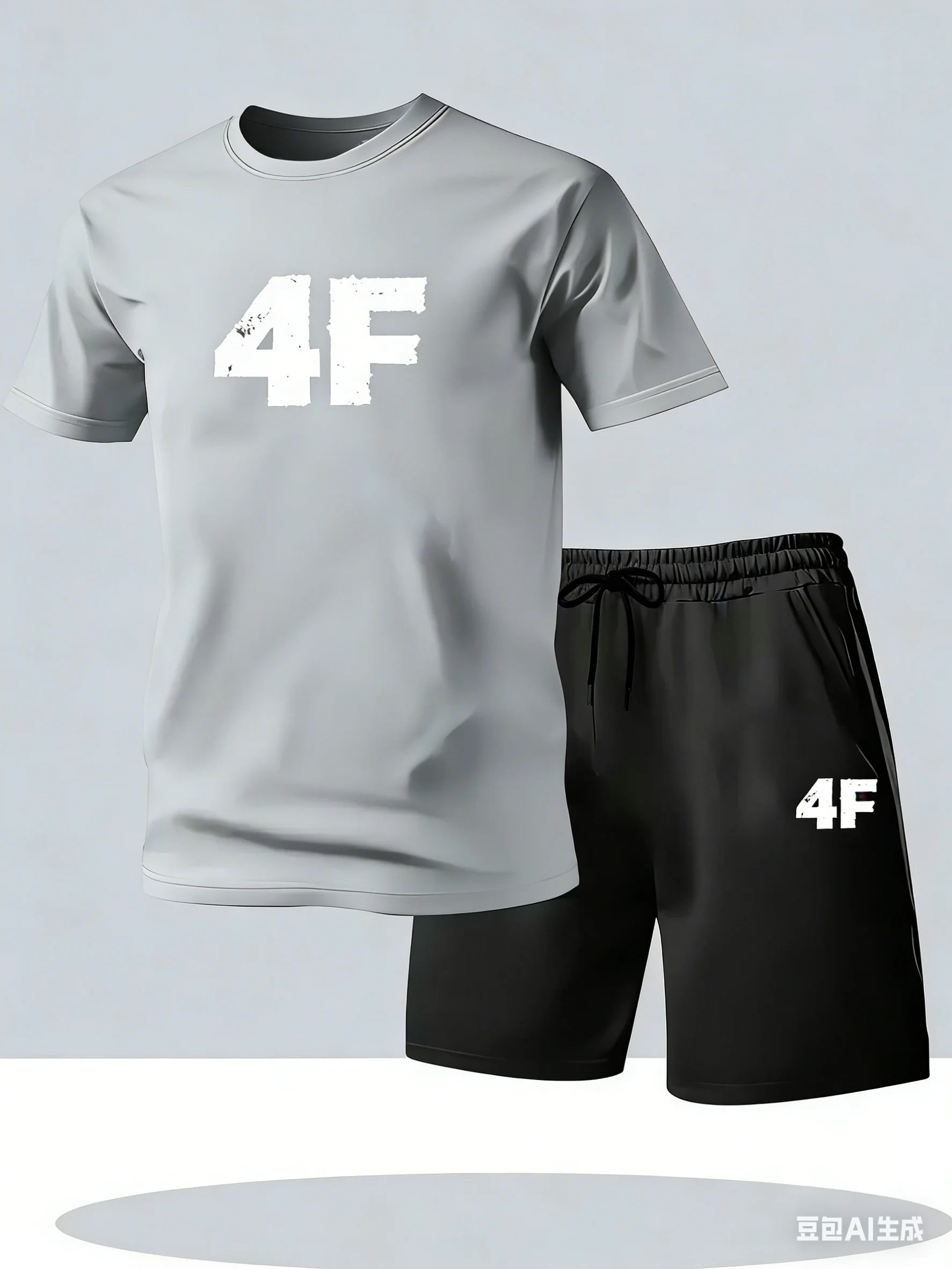 Tracksuits Sets Men Breathable Clothes Workout Sportswear Quick Drying Fashion Two Piece Sets T-shirt Shorts Sets Men's Clothing