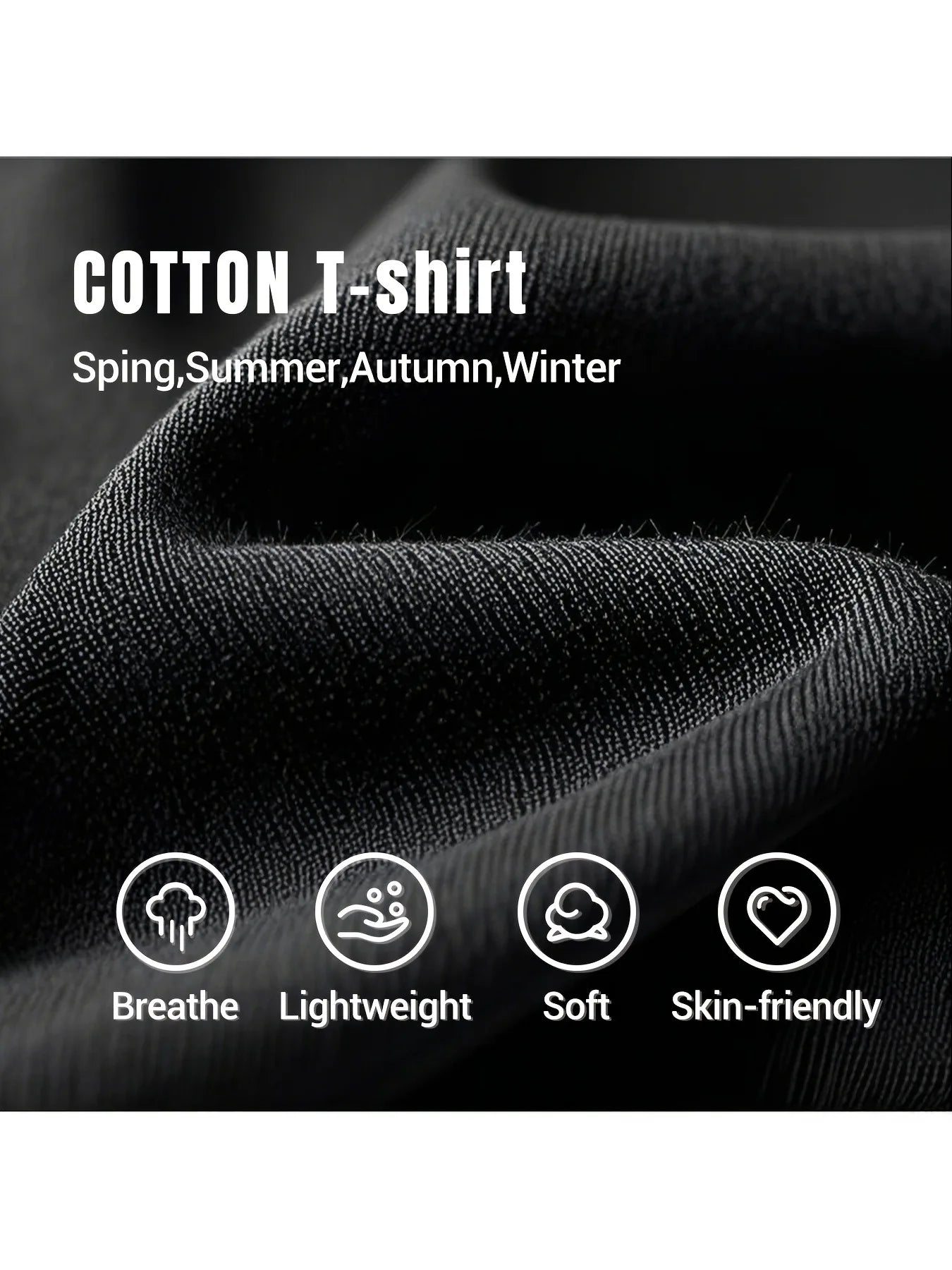 100% Cotton Solid T-shirts men Sporty Short Sleeve Tees Fashion Casual White Black Clothing Loose O-Neck Summer Tops