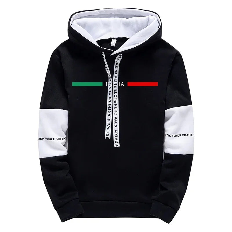 Fashion Mens Tracksuit Print Casual Sweatshirts Sportswear Outdoors Sports Jogging Mens Clothing Single Piece Hoodie Pants 2026
