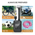 New Bike Electric Pump Portable Wireless Air Compressor, Bicycle Inflator Pump with Gauge for Presta & Schrader Valve